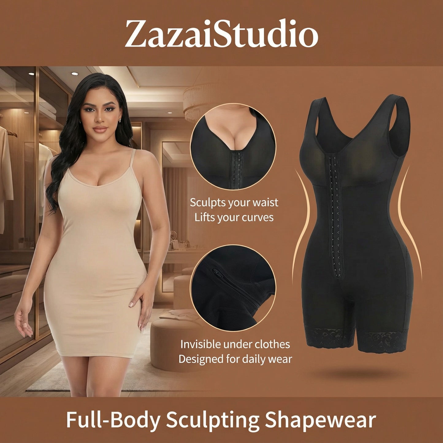 Zazai SculptWear™ — Full Body Shaper for Women