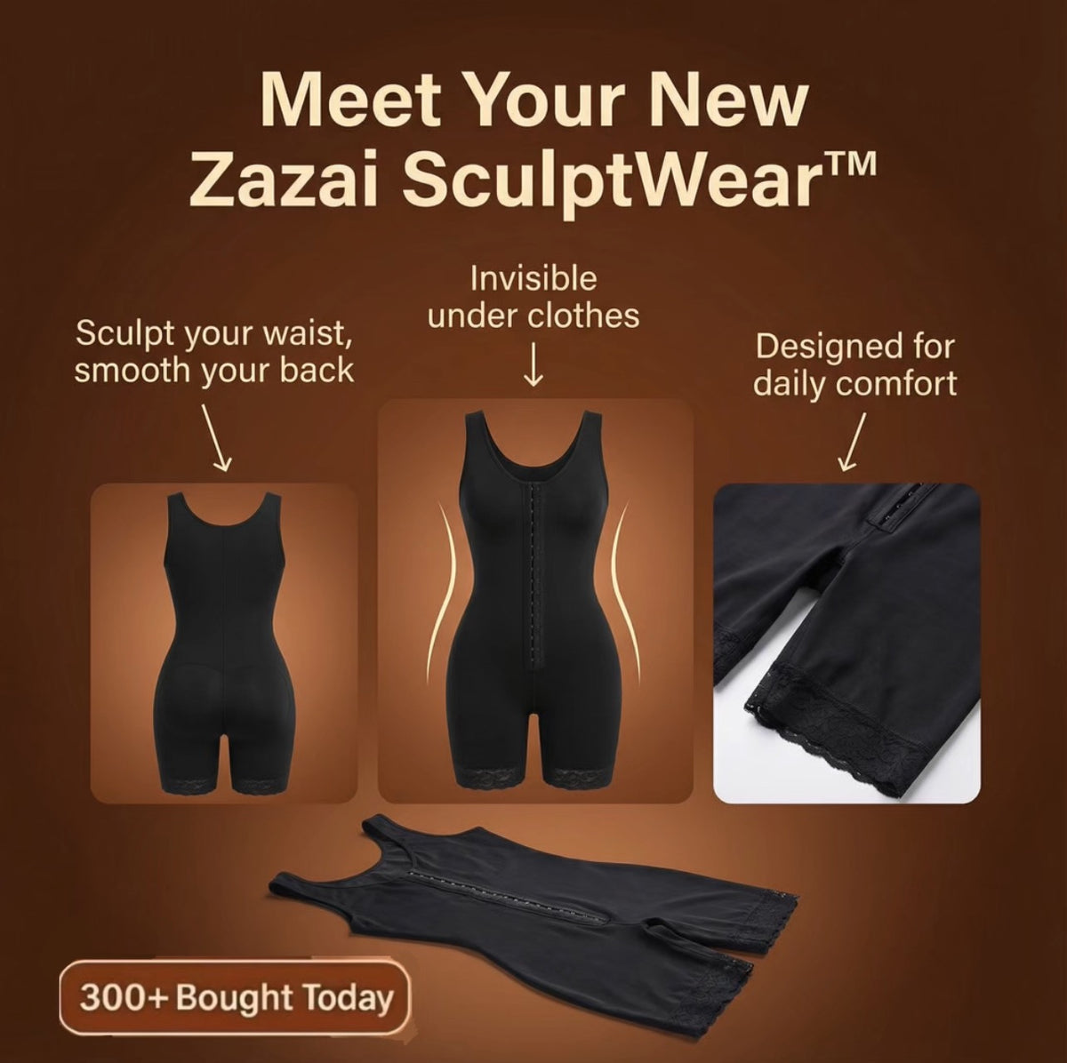Zazai SculptWear™ — Full Body Shaper for Women